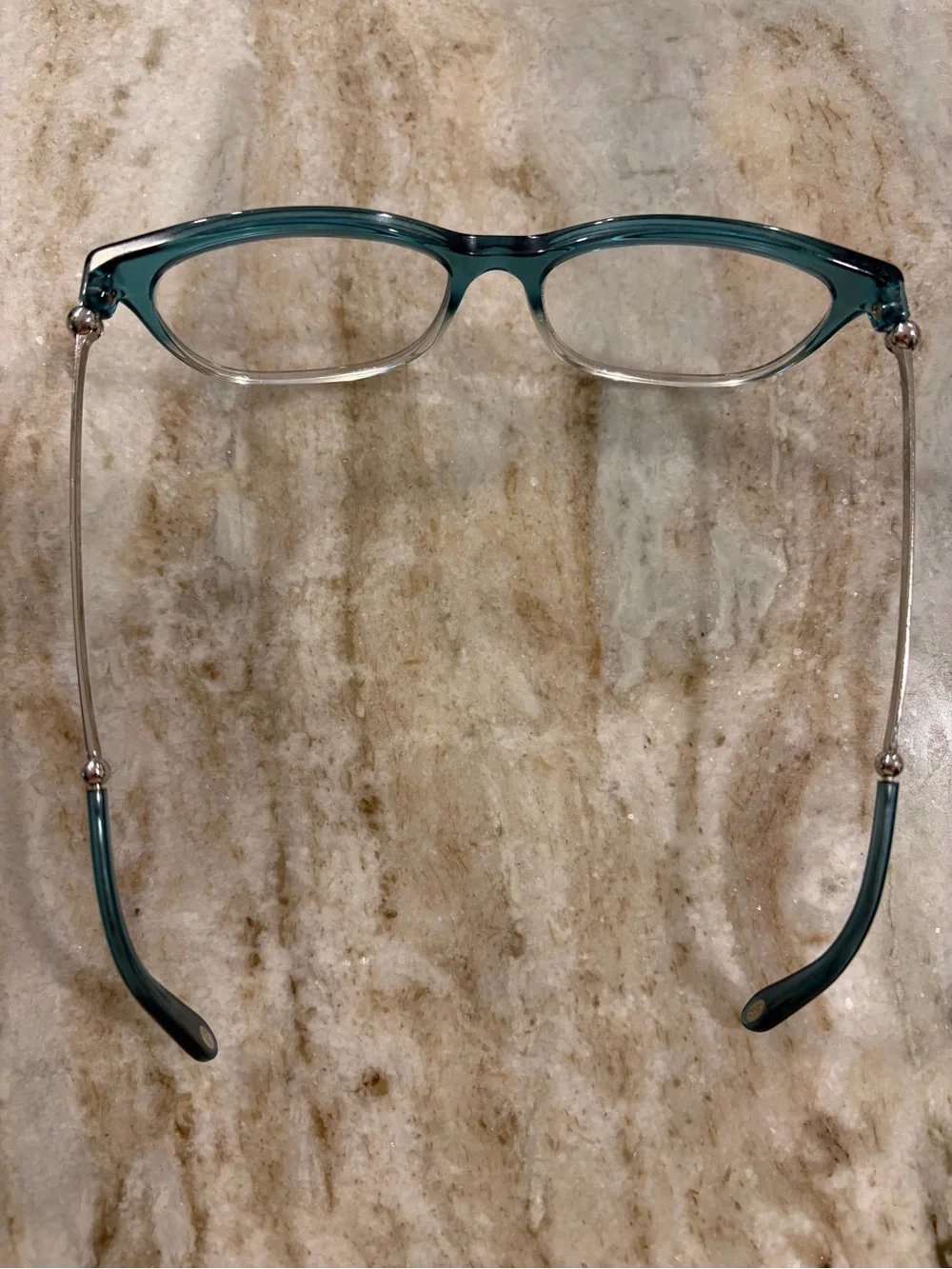 Tiffany & Co. Teal to Clear Gradient Cat-Eye Glasses Frame model TF2157